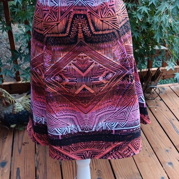 Dressbarn Native Inspired A Line Dress  Aztec,Native Inspired, Vintage - Picture 3 of 11